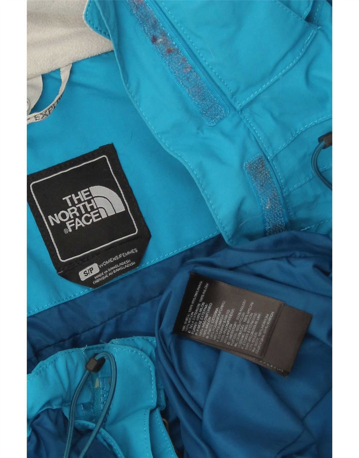 Giacca antipioggia con cappuccio da donna The North Face UK 10 Small Blu Nylon