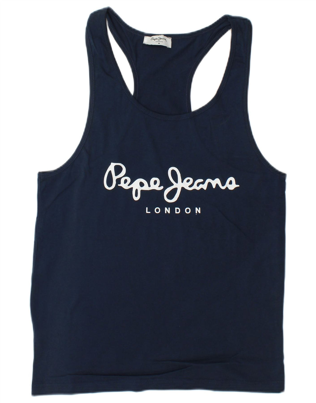 PEPE Jeans Canotta grafica da uomo in cotone medio blu navy