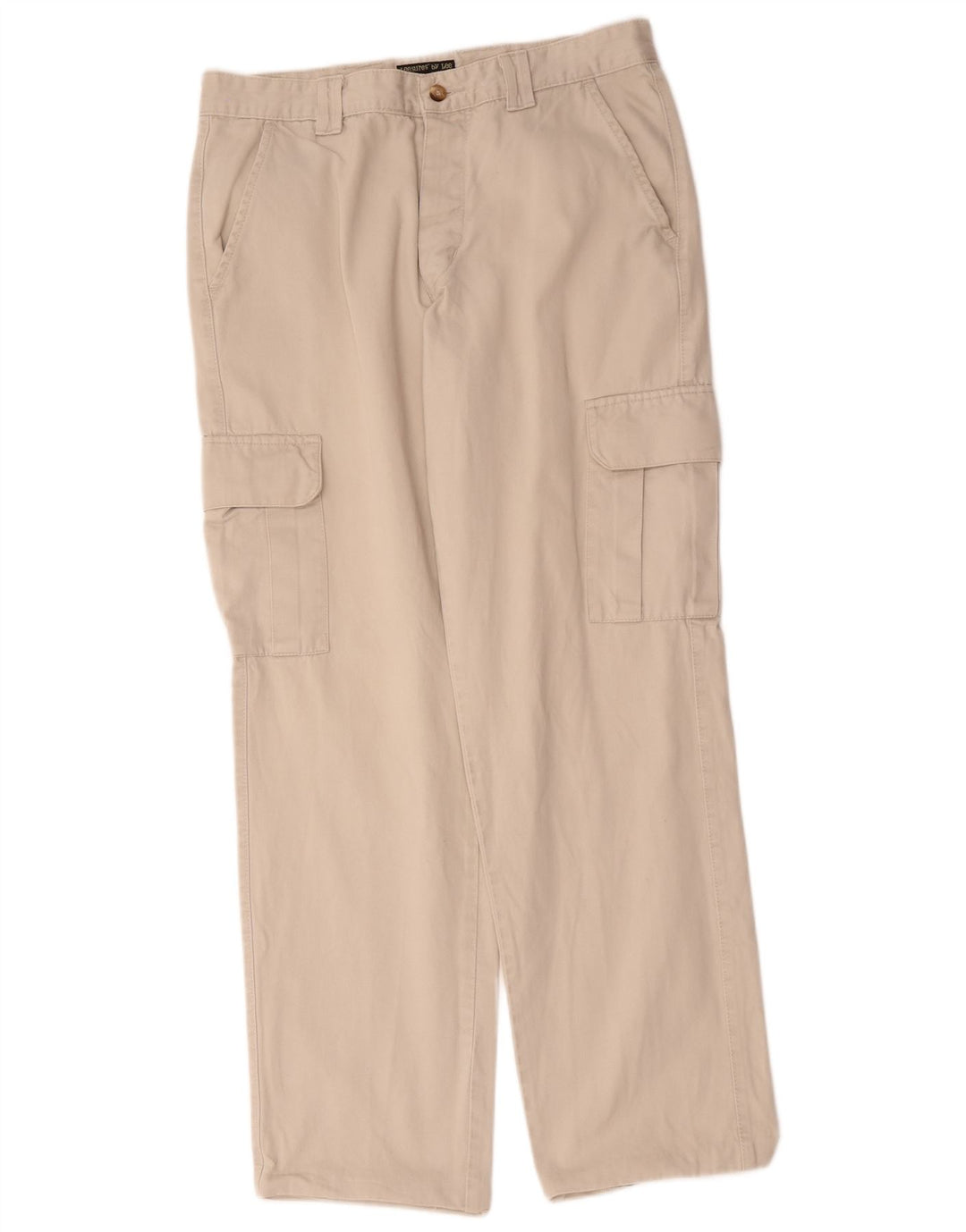Pantaloni cargo dritti da uomo Lee W34 L32 in cotone beige