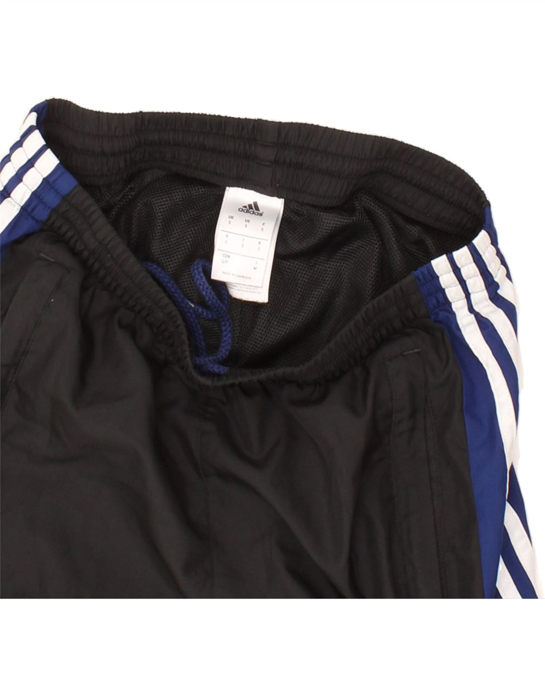 ADIDAS Mens Tracksuit Trousers Small  Black Colourblock Polyester Vintage Adidas and Second-Hand Adidas from Messina Hembry 
