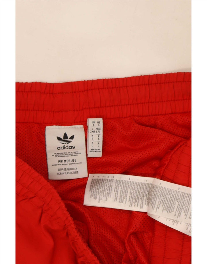 Pantaloncini sportivi Adidas Prime Blue Graphic Graphic grandi poliestere rosso