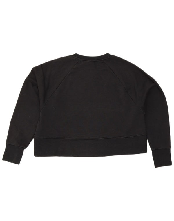 Felpa con grafica corta oversize da donna Nike UK 10 piccola nera