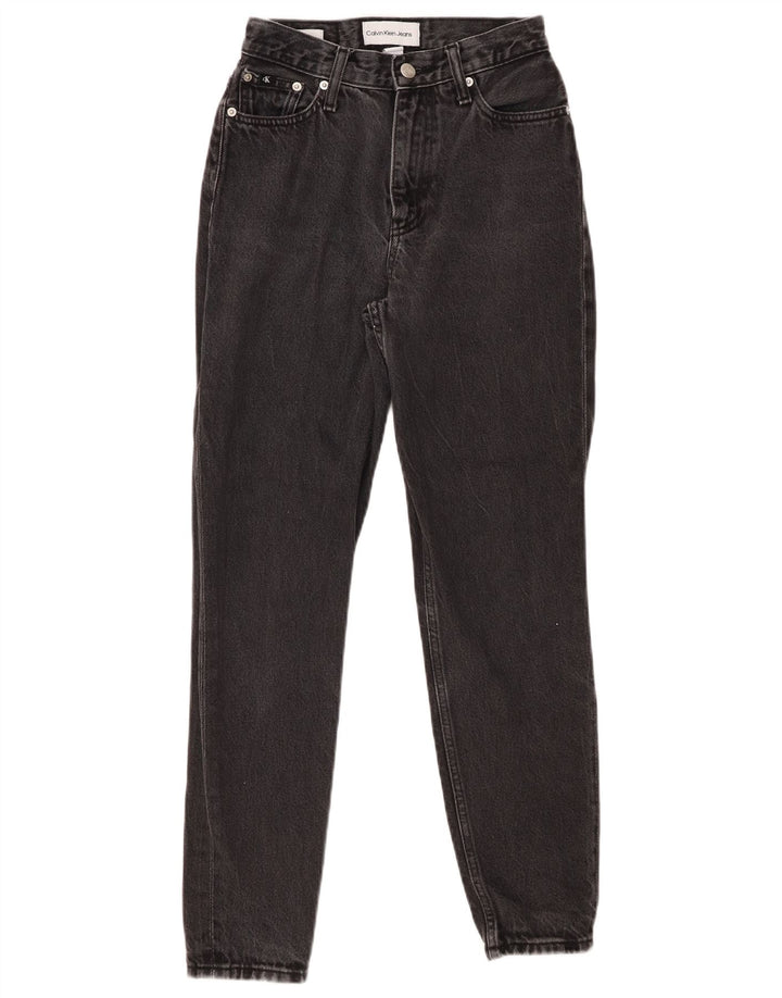 CALVIN KLEIN Jeans slim da donna W25 L27 cotone nero