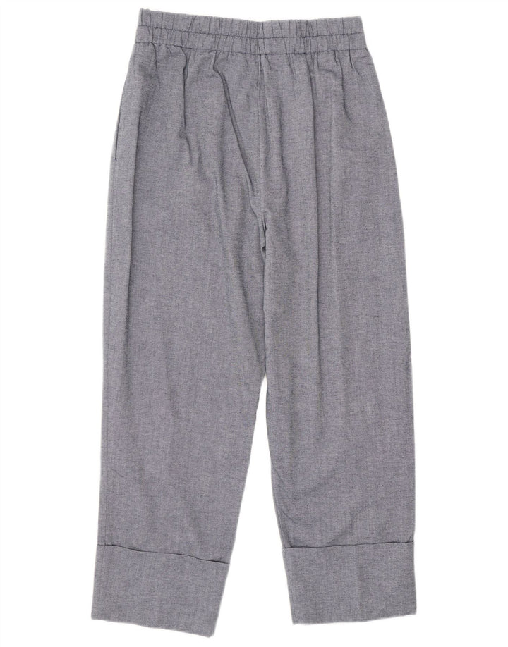 Pantaloni chino dritti da donna ZARA medi W28 L25 cotone blu