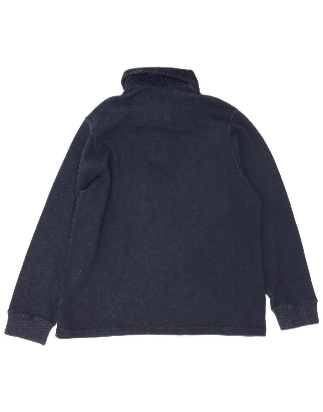 Polo a maniche lunghe da uomo Marks & Spencer Blue Harbour in cotone blu scuro medio