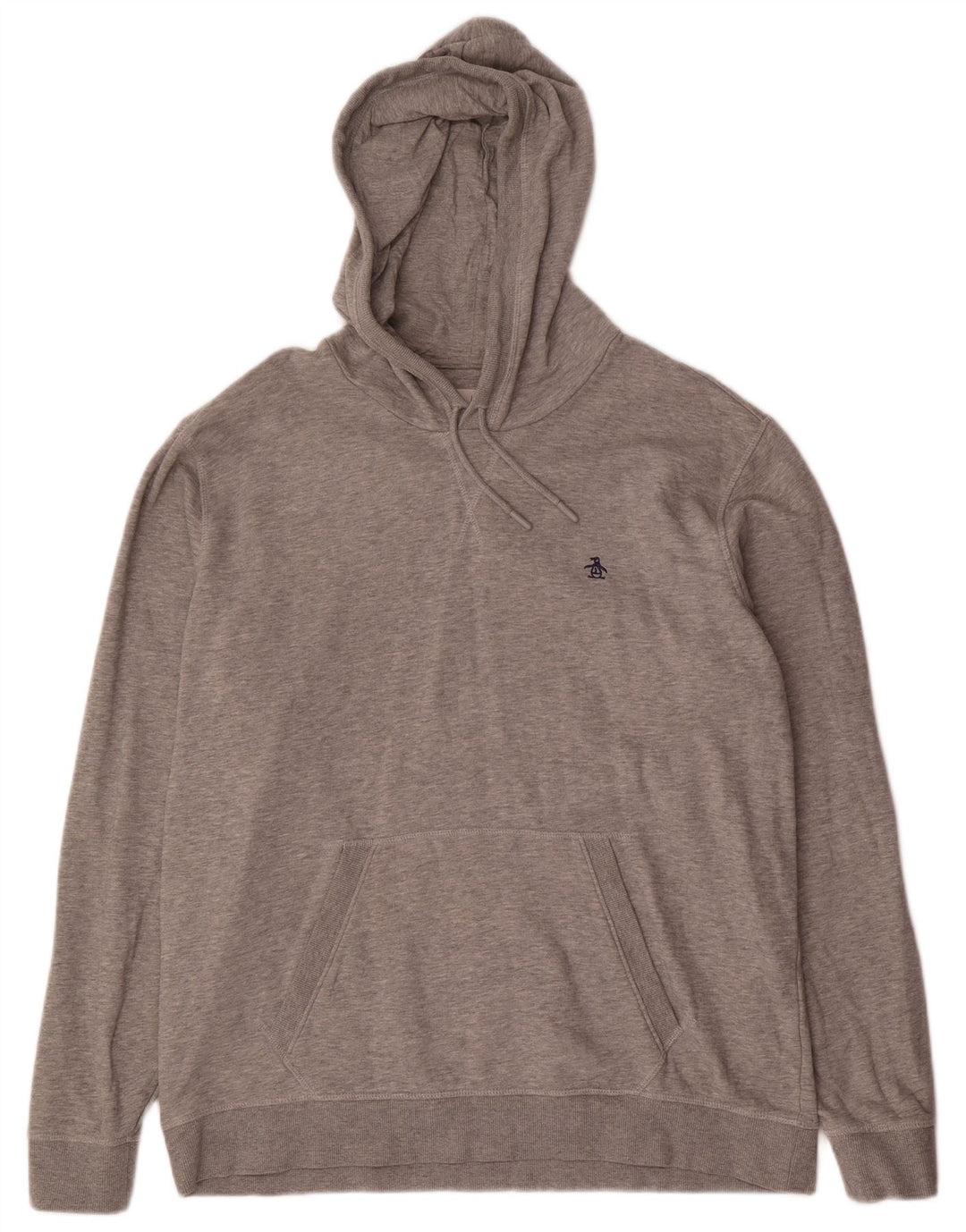 PENGUIN Felpa con cappuccio da uomo XL in cotone grigio