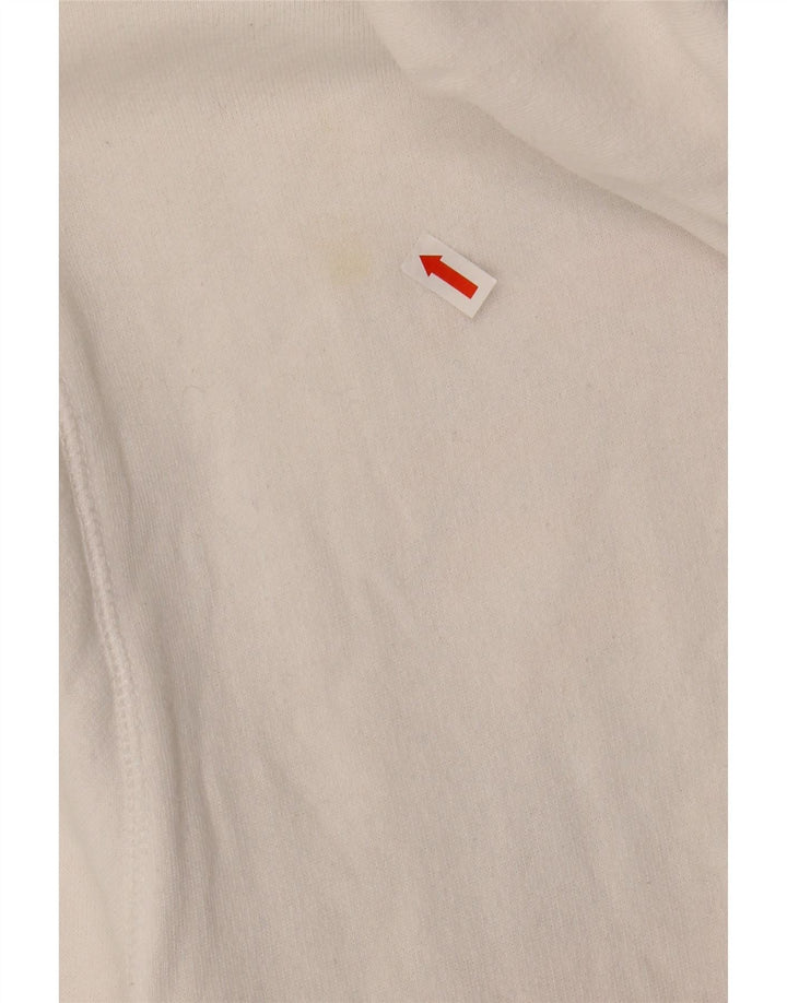 SNEAKER FREAK  Womens Oversized Graphic Hoodie Jumper UK 10 Small White