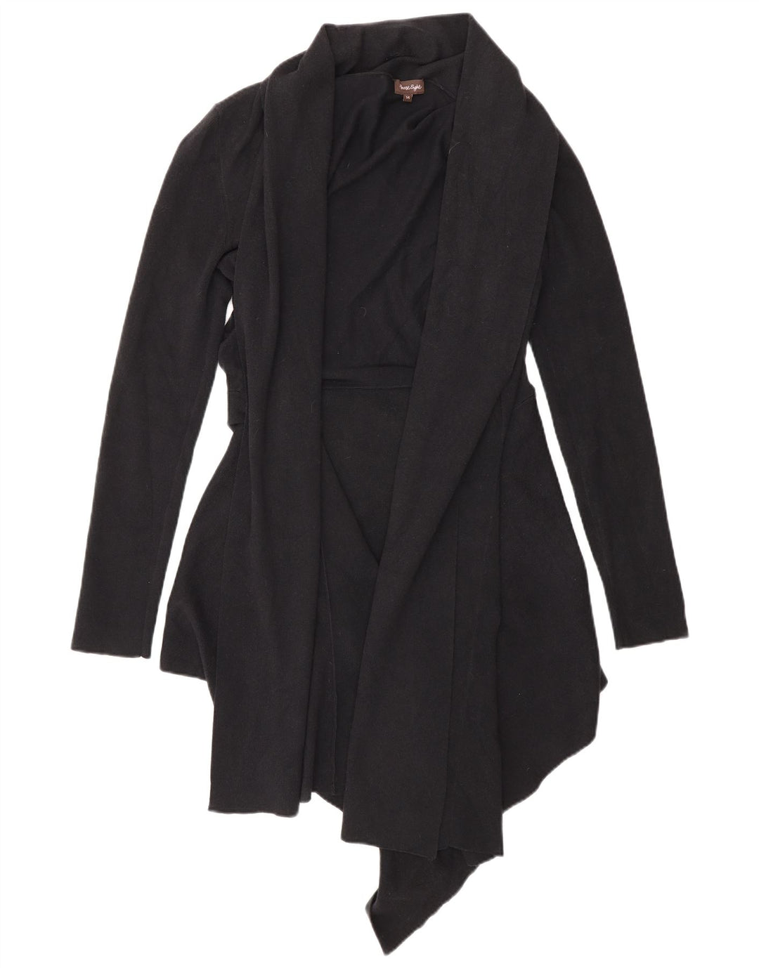 Maglione cardigan aperto lungo da donna Phase Eight UK 14 Cotone nero medio