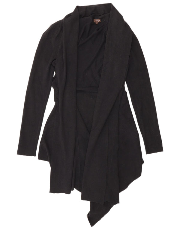 Maglione cardigan aperto lungo da donna Phase Eight UK 14 Cotone nero medio