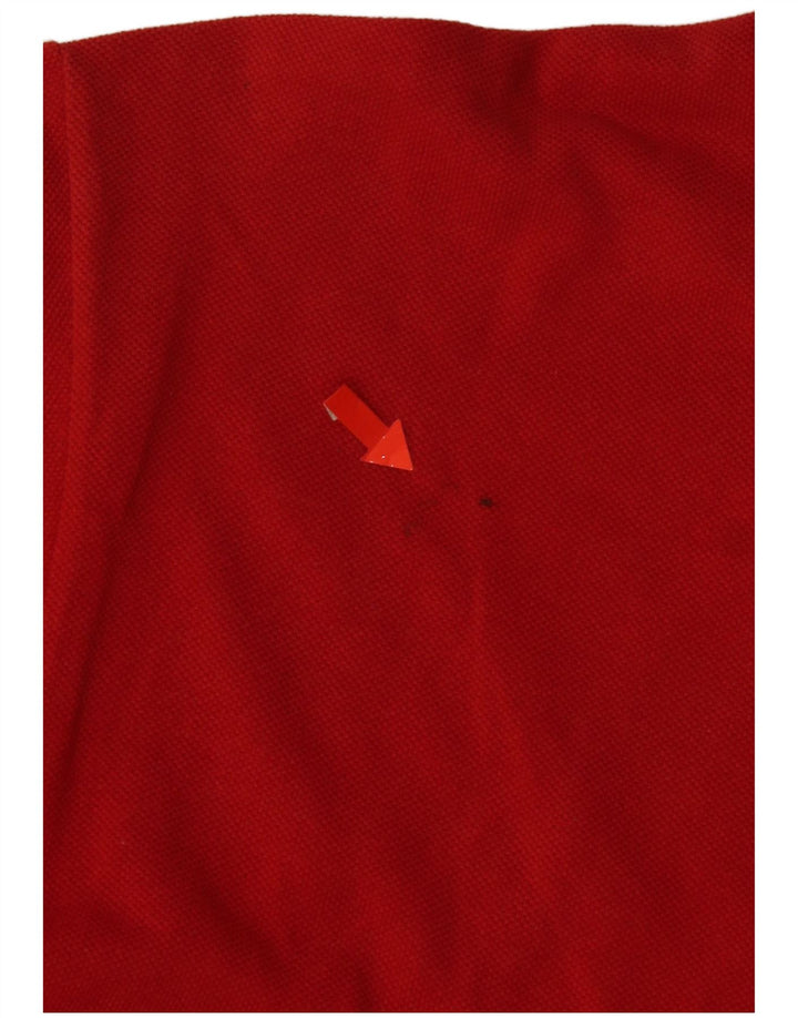 Polo da uomo Lacoste taglia 5 grande in cotone rosso