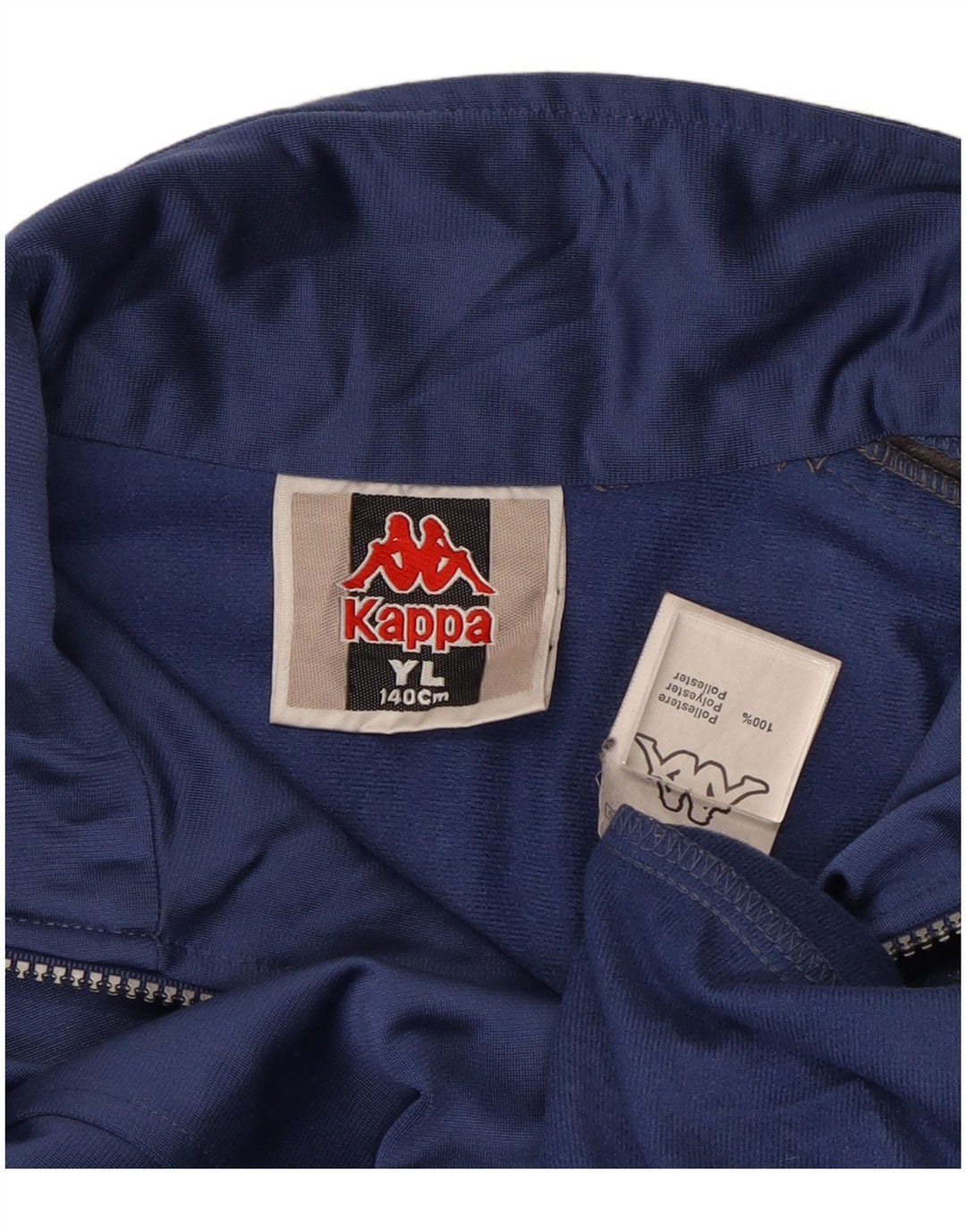 Giacca da tuta da ragazzo Kappa 9-10 anni Large Blu Poliestere Colourblock