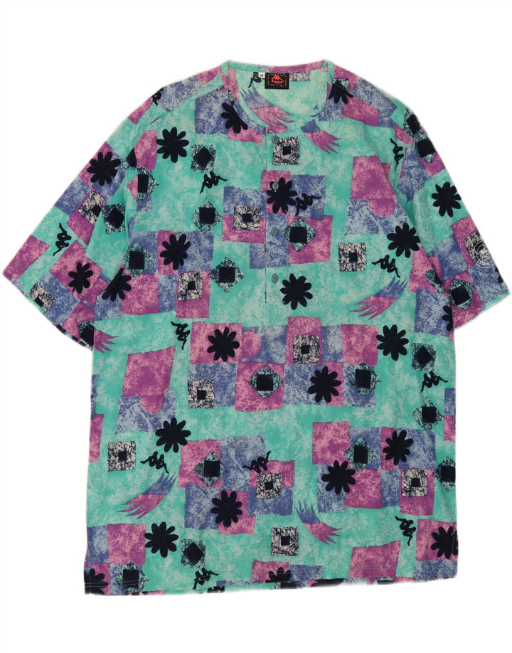 KAPPA Womens Oversized T-Shirt Dress UK 14 Medium Multicoloured Floral Vintage Kappa and Second-Hand Kappa from Messina Hembry 