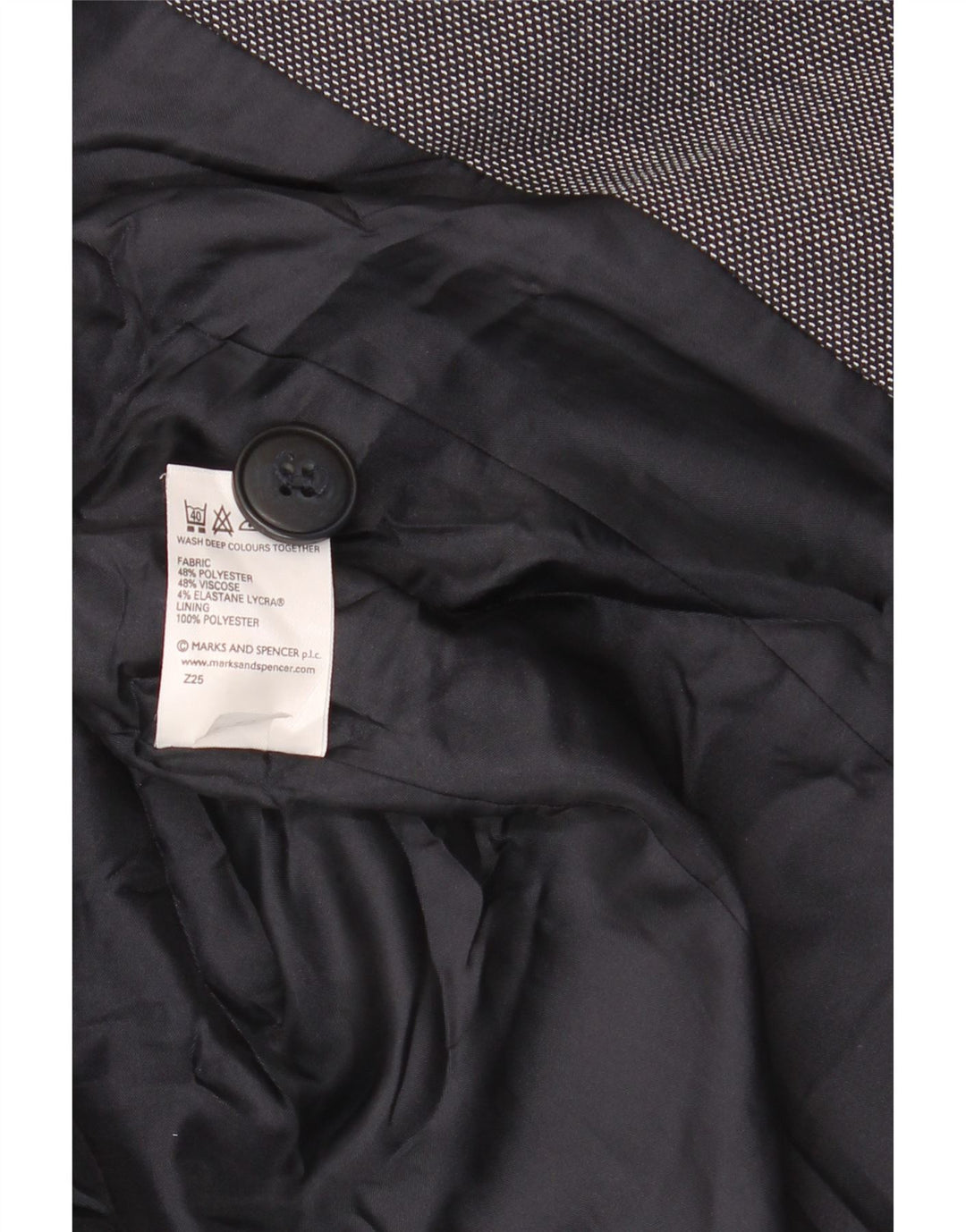 Giacca blazer standard da donna Marks & Spencer UK 16 grande blu navy