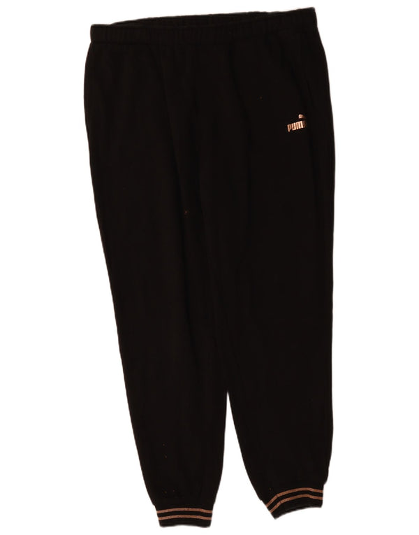 Pantaloni da tuta da donna PUMA Joggers UK 16 Large Nero Cotone