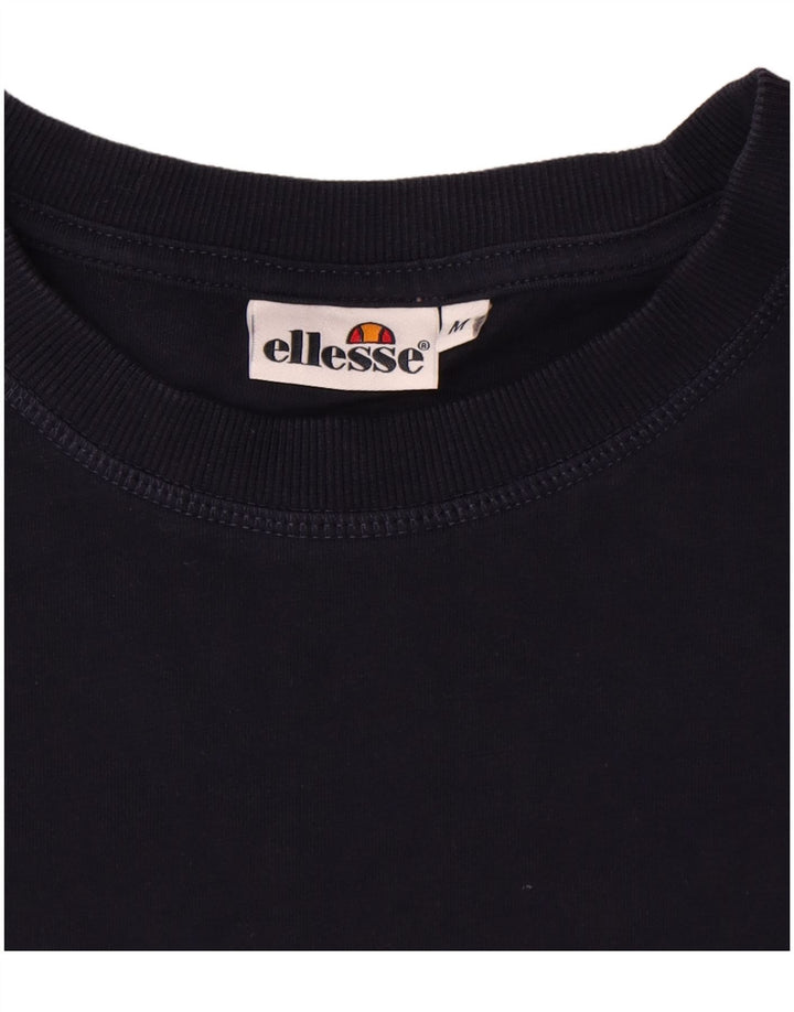 T-shirt da uomo Ellesse Top in cotone blu navy medio