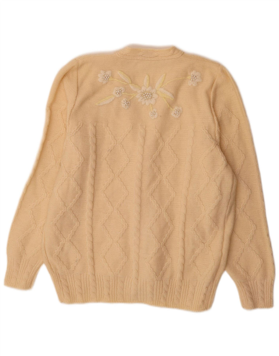Maglione cardigan da donna Florence UK 14 grande giallo