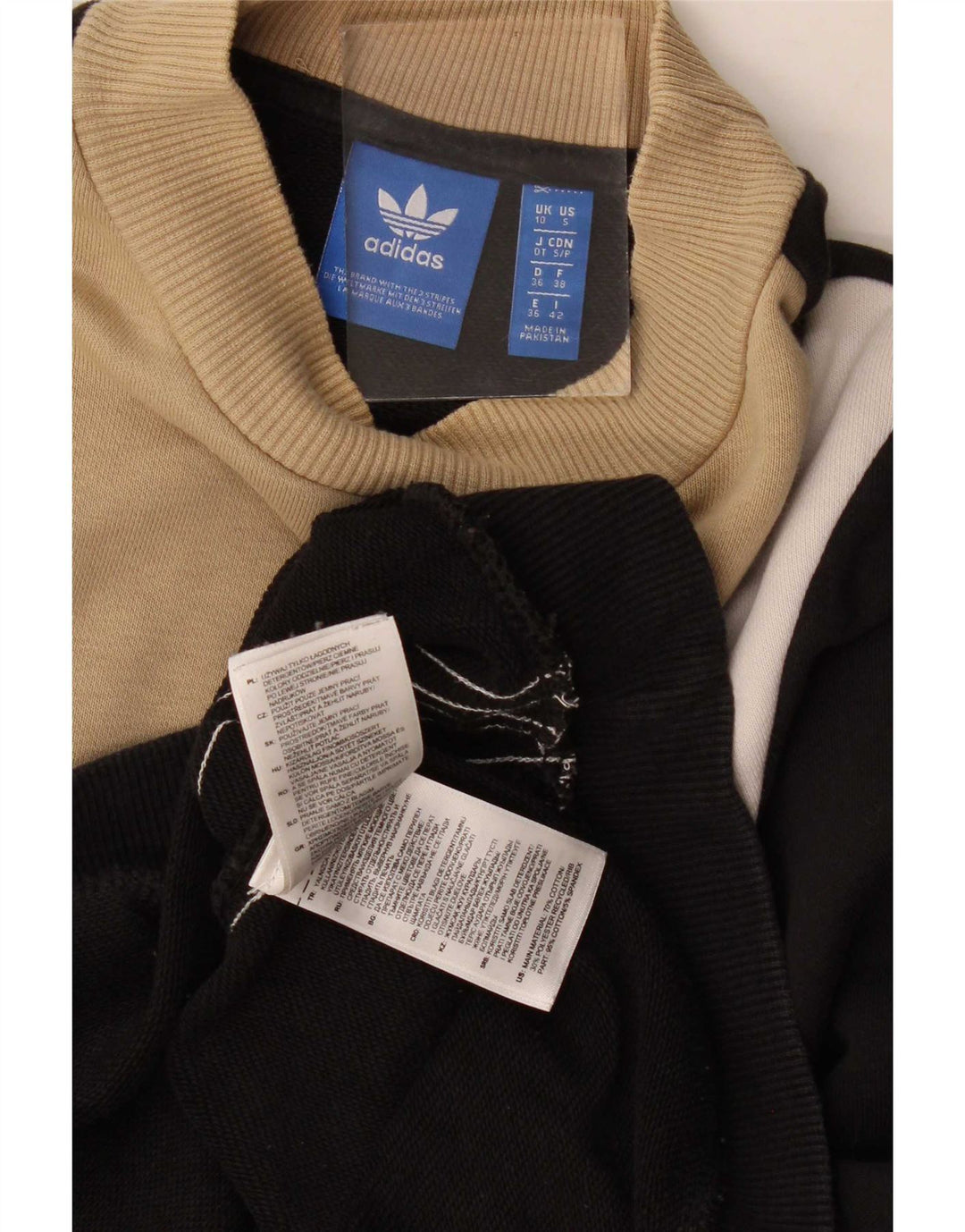 Felpa oversize da donna Adidas UK 10 Small Black Colourblock