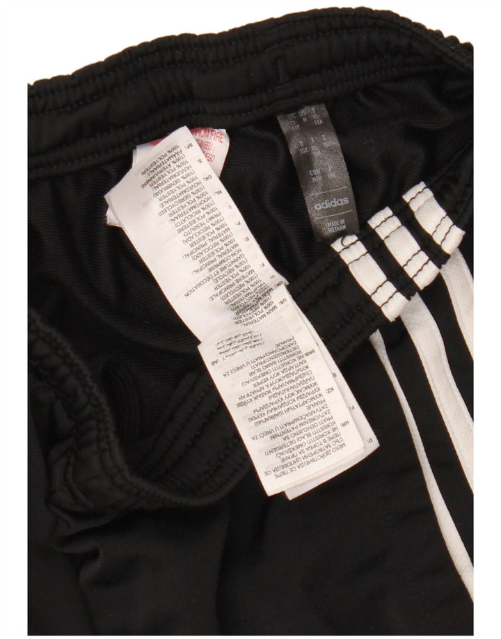 Pantaloni della tuta da bambina ADIDAS 11-12 anni in poliestere nero