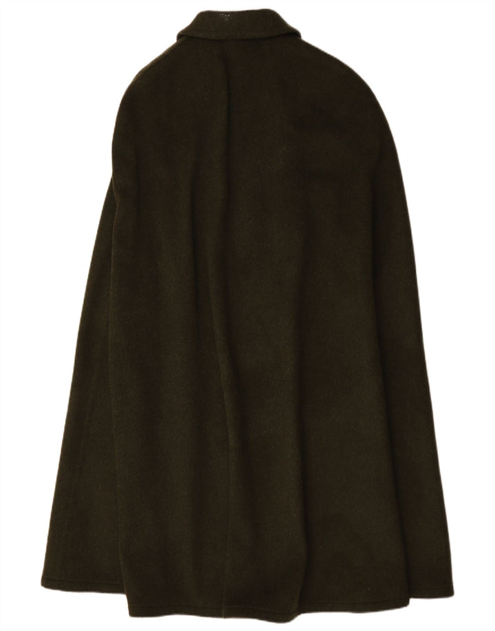 Cappotto a mantella vintage da donna, taglia unica, color kaki