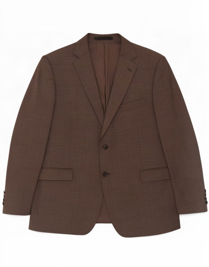 Giacca blazer a 2 bottoni da uomo Marks & Spencer UK 46 XL lana grigia