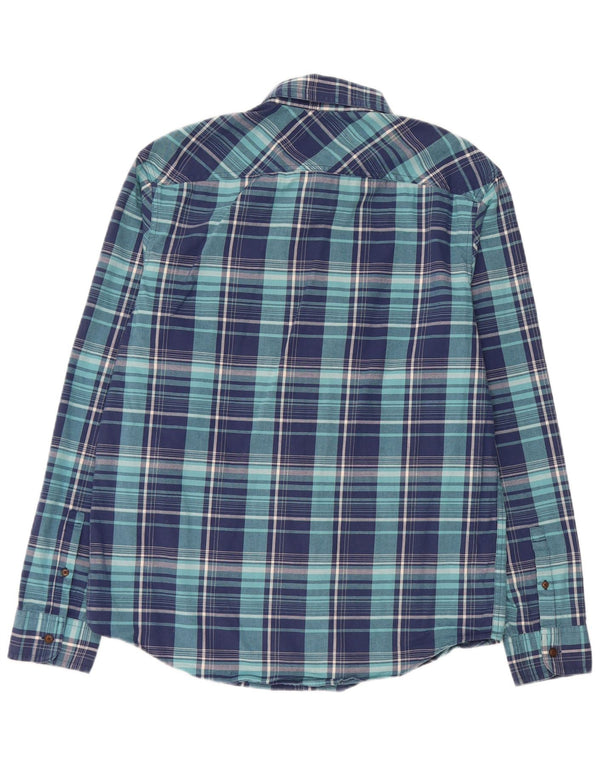 Penguin - Camicia slim fit Heritage da uomo, grande, in cotone a quadri blu navy