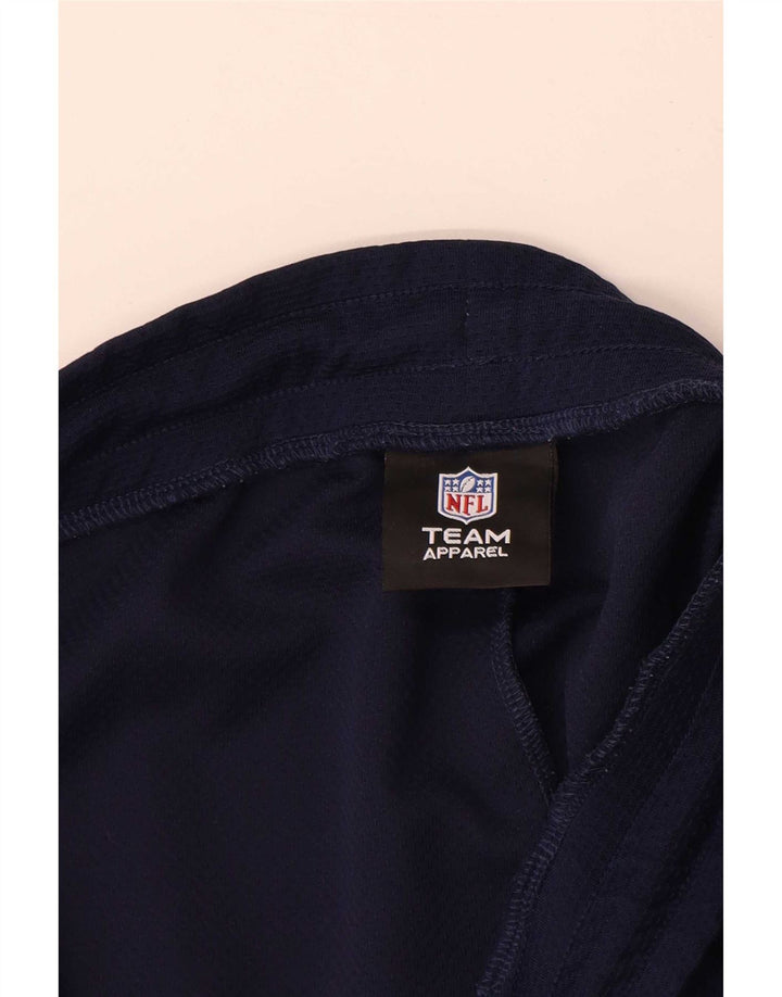 Pantaloncini sportivi grafici da uomo NFL color block medio blu navy