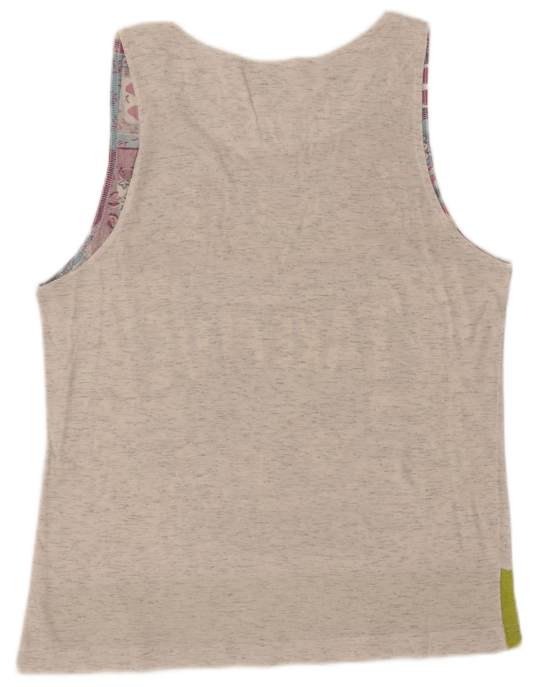 TAKE FIVE Canotta grafica da uomo in cotone color block grigio medio