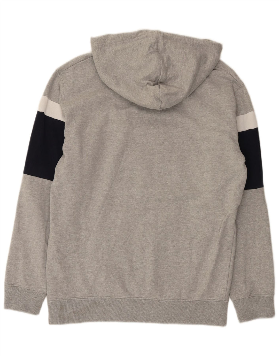 Maglia con cappuccio da uomo Zara in cotone color block grigio medio