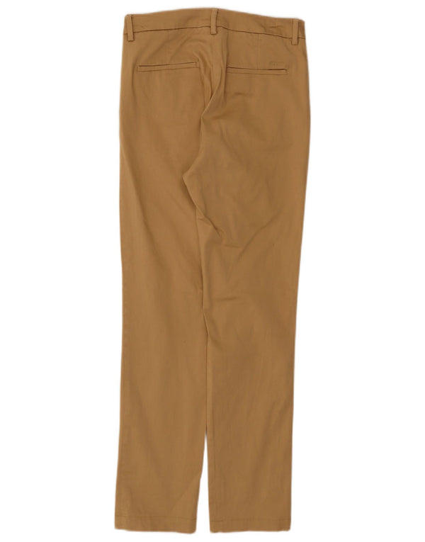 Pantaloni chino dritti da donna Gant UK 8 piccoli W28 L27 cotone beige