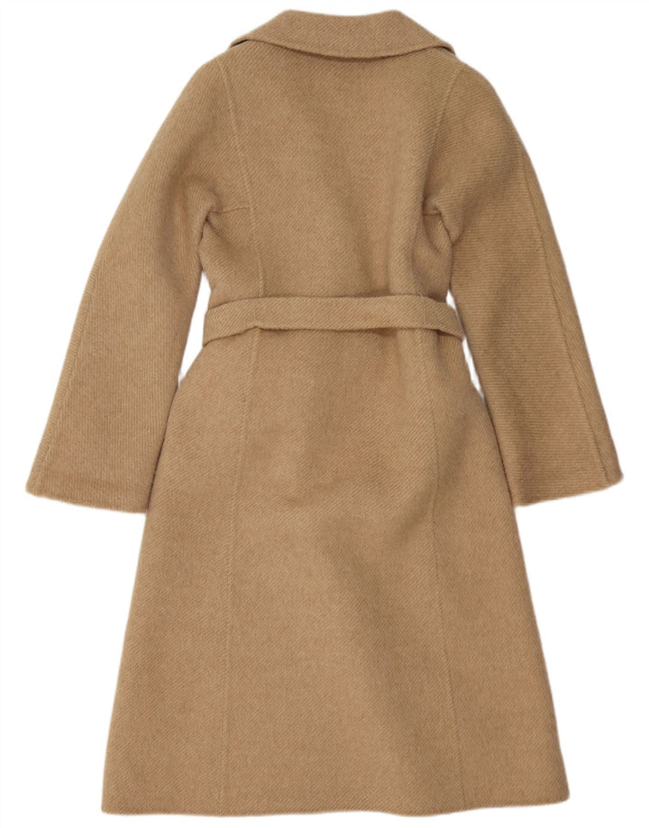 Cappotto doppiopetto vintage da donna IT 42 Lana di alpaca beige medio