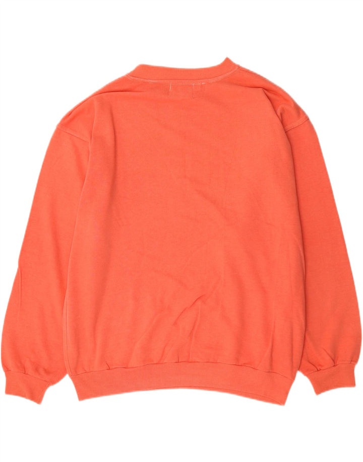 Vingar Felpa grafica da uomo Maglione grande cotone arancione