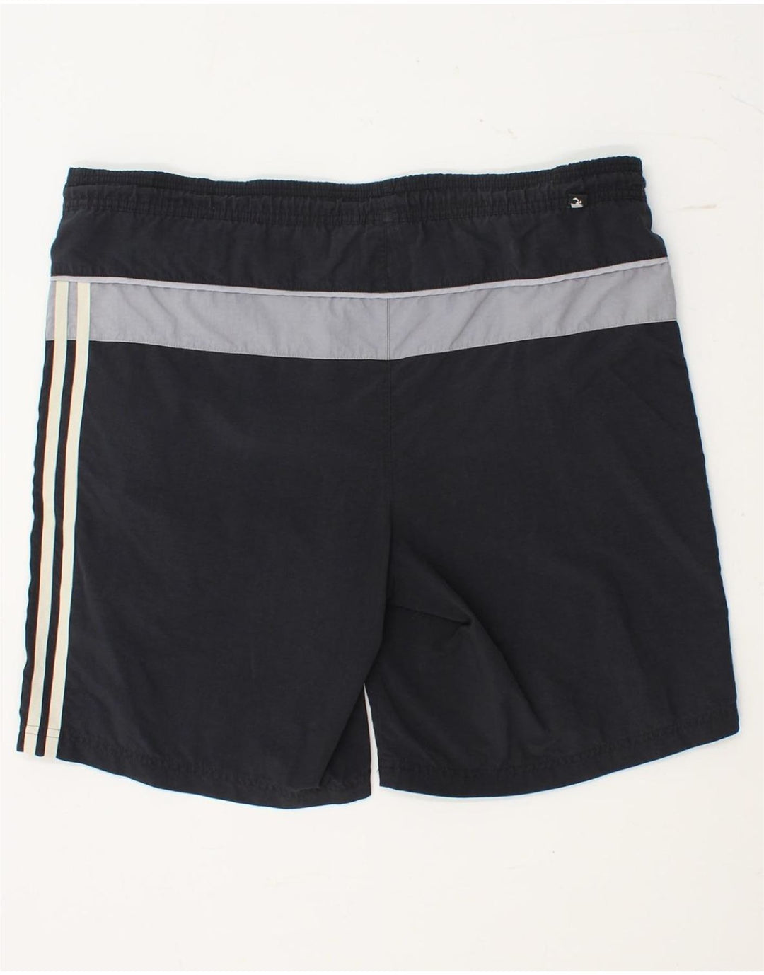 Pantaloncini da bagno Adidas da uomo medi blu navy color block in poliammide
