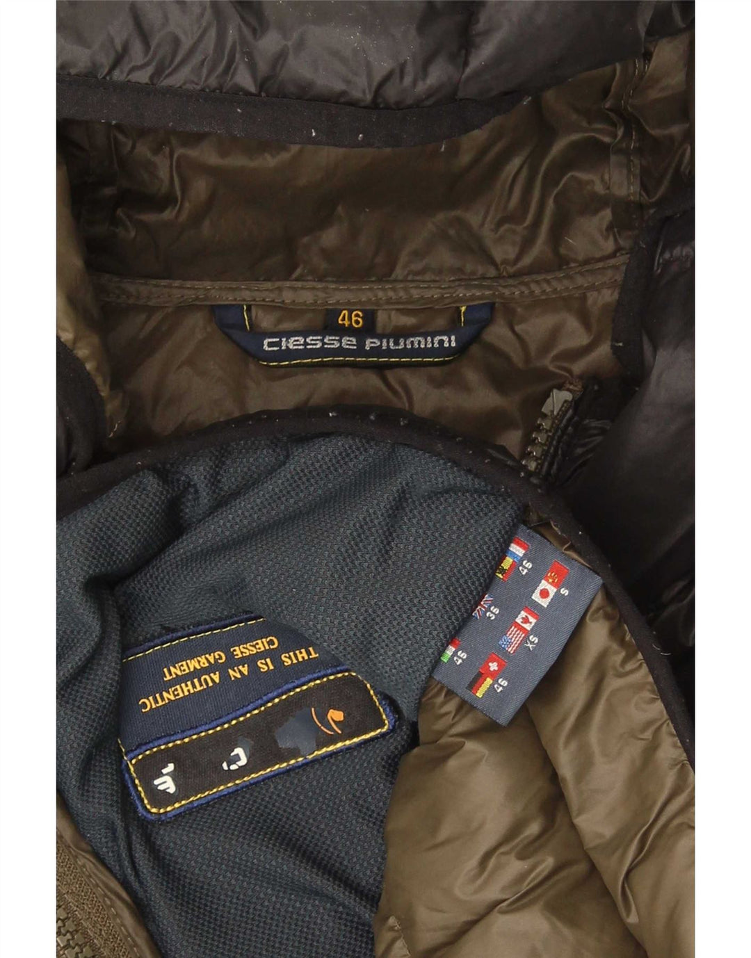Ciesse Piumini Giacca imbottita con cappuccio da uomo UK 36 Small Nera