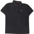 Polo Kappa Uomo Large Nera In Cotone
