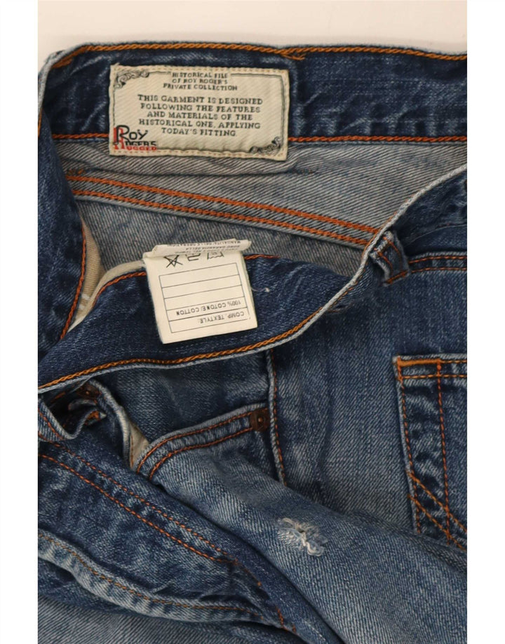 Jeans slim da uomo Roy Rogers IT 47 medio W33 L33 cotone blu