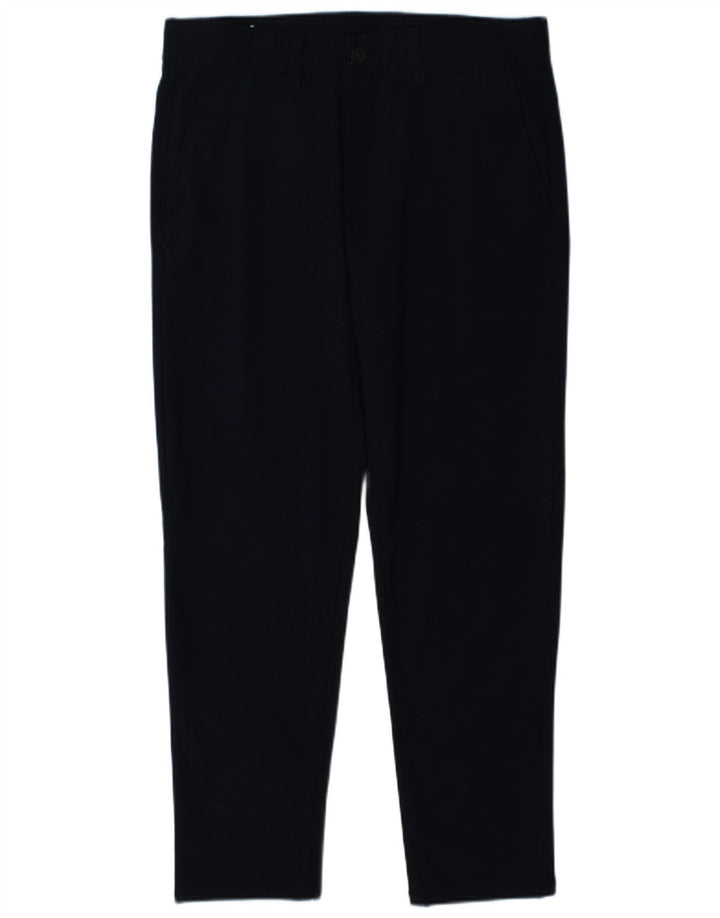 Pantaloni chino slim da uomo Zara EU 40 medio W31 L29 poliestere blu navy