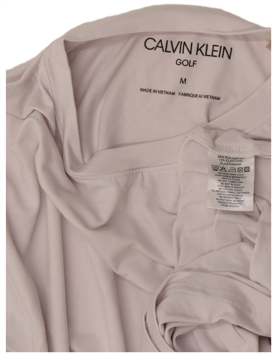 Maglietta da golf da uomo Calvin Klein Top in cotone grigio medio