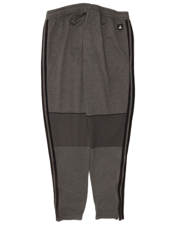 Adidas Mens Tracksuit Trousers Large Grey Polyester