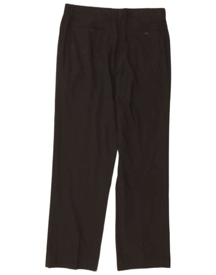 NAUTICA Pantaloni da abito da uomo con vestibilità classica Rigger Pegged W36 L34 neri