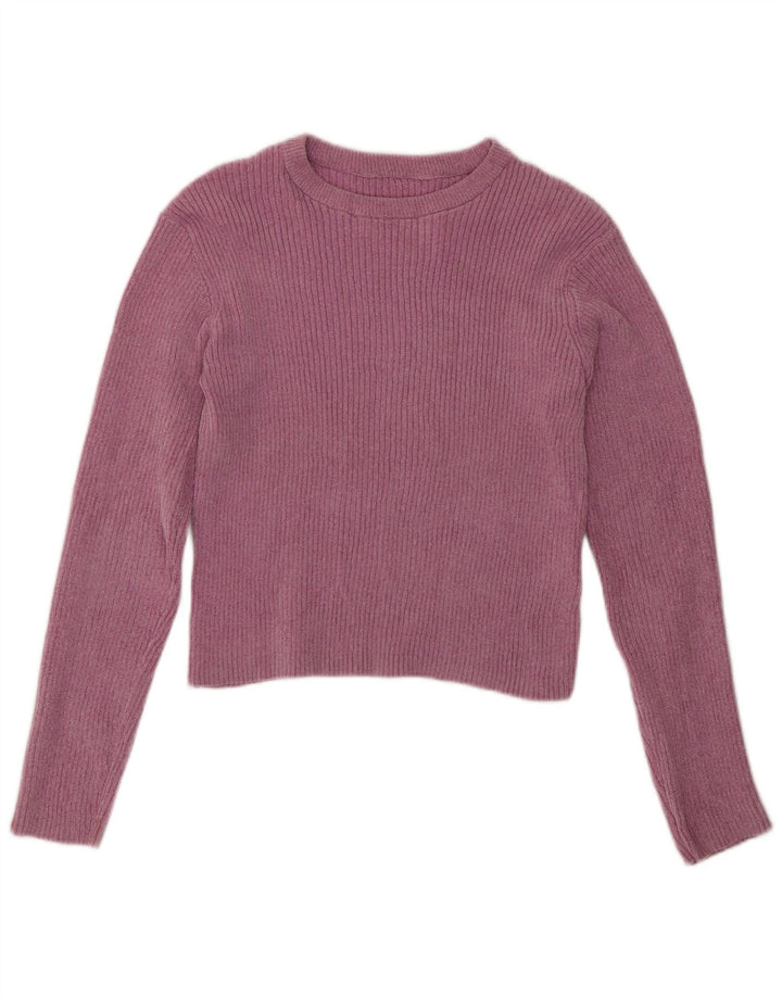 Top corto per bambina Marks & Spencer a maniche lunghe 13-14 anni in poliestere rosa