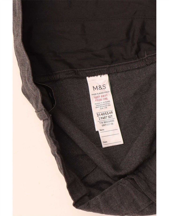 Pantaloni Marks & Spencer da bambino 15-16 anni W36 L29 Grigi