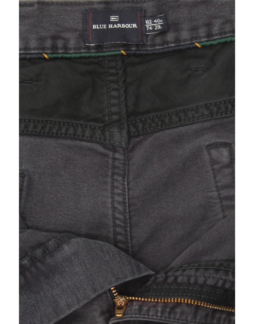 Jeans dritti da uomo Marks & Spencer Blue Harbour W40 L29 cotone blu navy