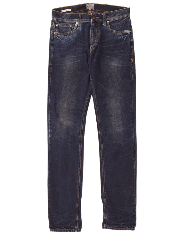 Jack & Jones Uomo Tim Slim Jeans W32 L36 Cotone Blu