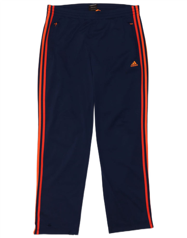 Pantaloni da tuta da uomo Adidas UK 40/42 Poliestere blu navy medio