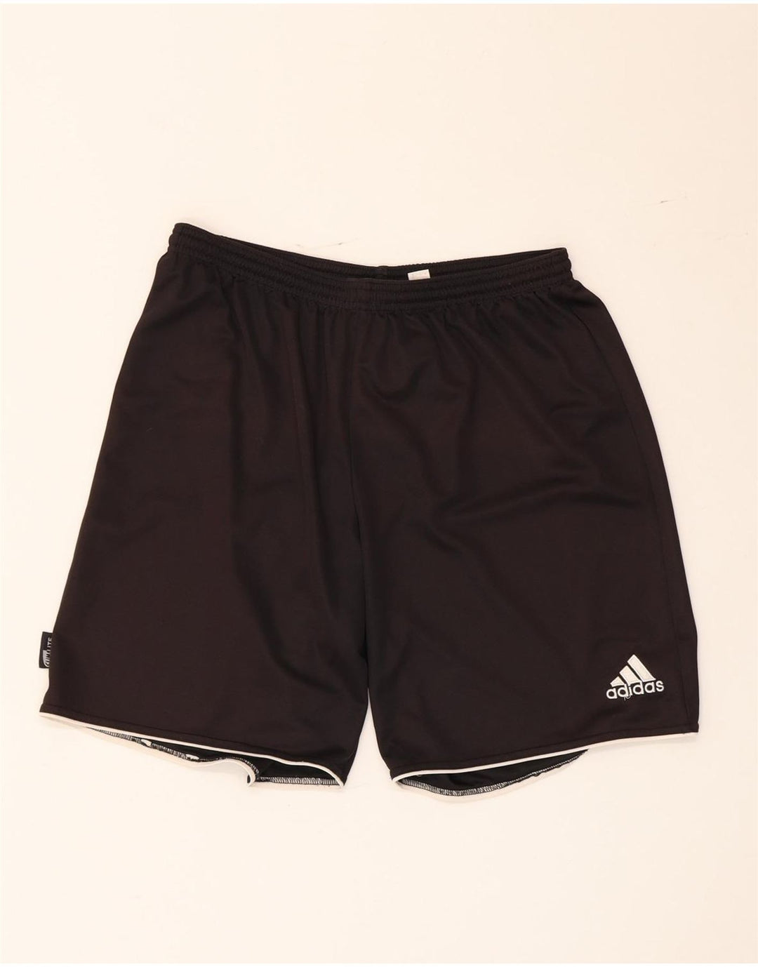 Pantaloncini sportivi Adidas Climalite da uomo grandi in poliestere nero