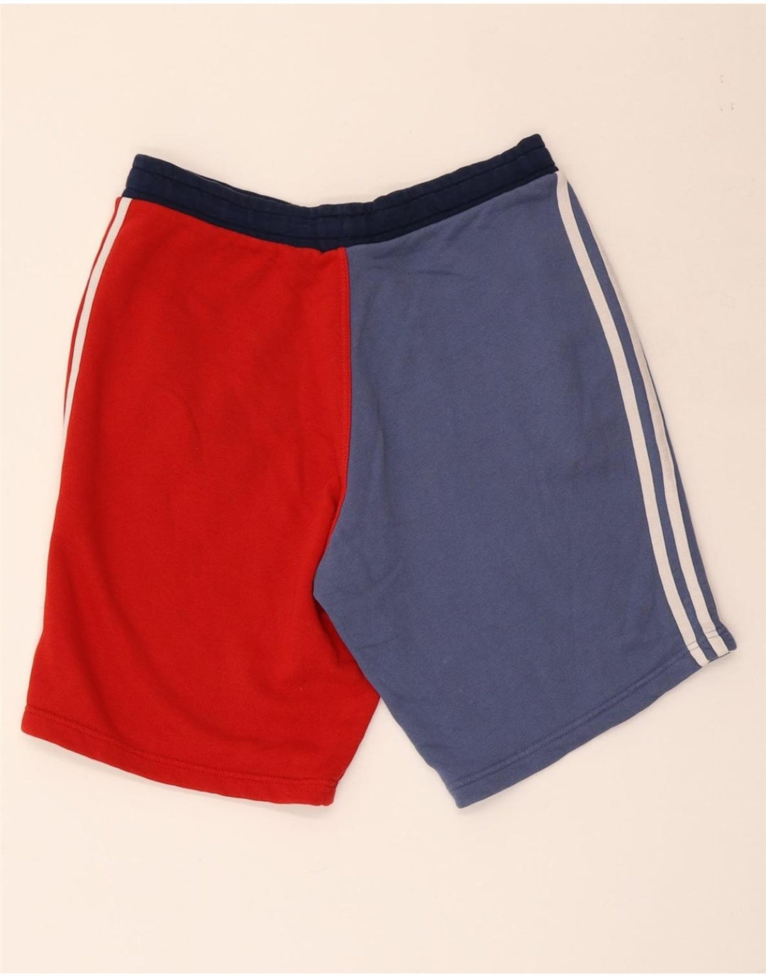 Pantaloncini sportivi da uomo Adidas medi in cotone color block multicolore