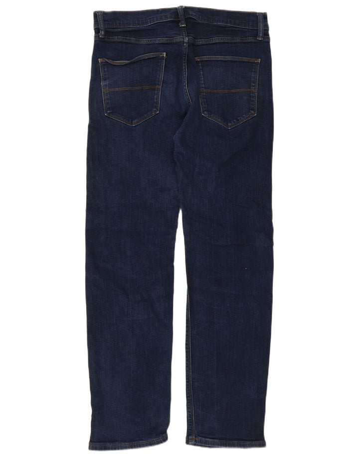 Jeans dritti da uomo Marks & Spencer W32 L31 cotone blu navy