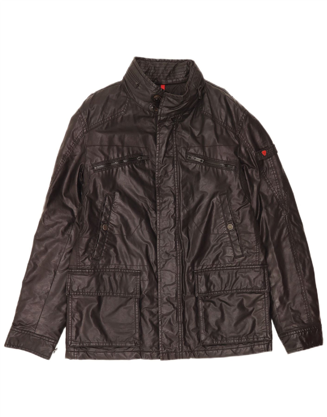 Giacca pratica da uomo in cotone cerato Strellson IT 50 grande cotone nero