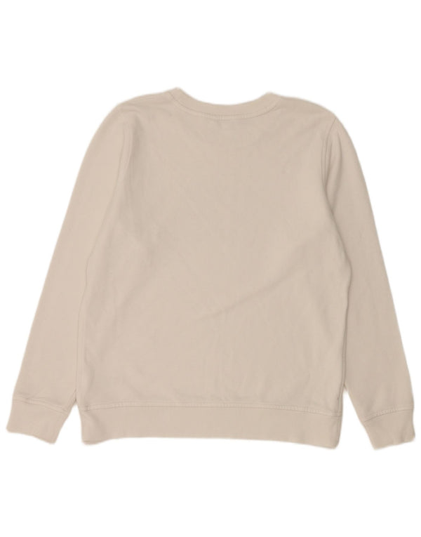 Felpa oversize con grafica da donna Tommy Hilfiger Maglione UK 10 Small Bianco