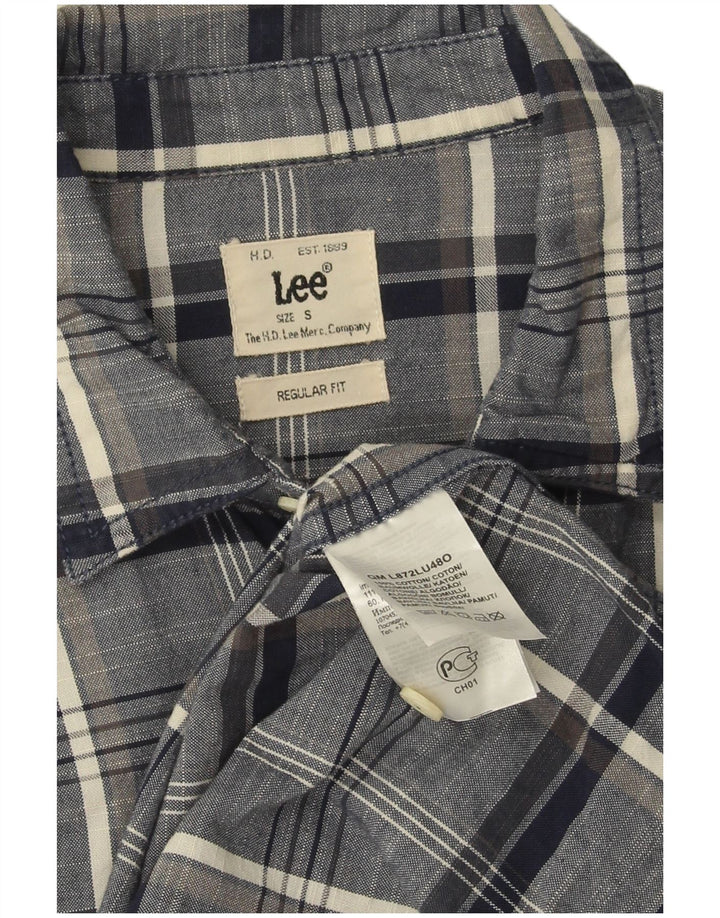 Camicia Lee da uomo dalla vestibilità regolare, piccola, in cotone a quadri blu navy